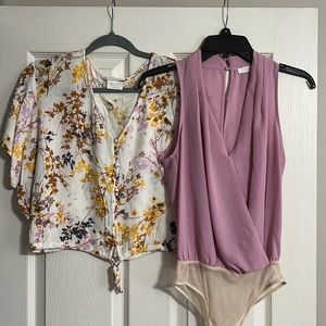 1 Blouse and 1 Bodysuit